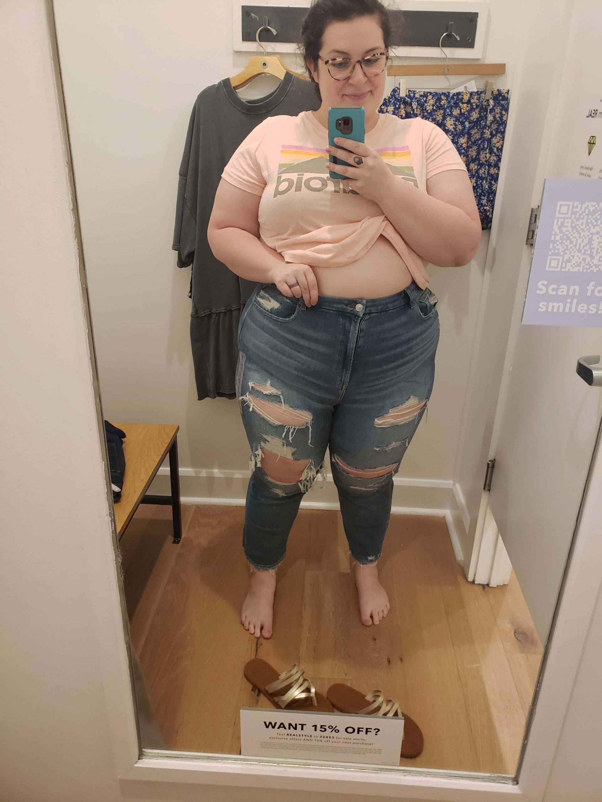 American eagle extra shop short jeans review